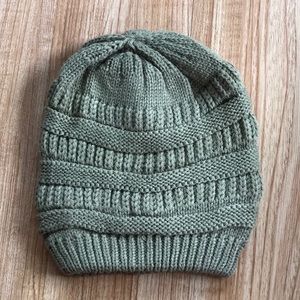 Tan Slouch Beanie